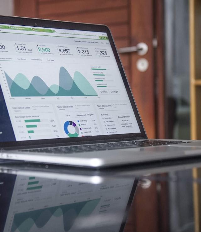 Digital marketing analytics dashboard