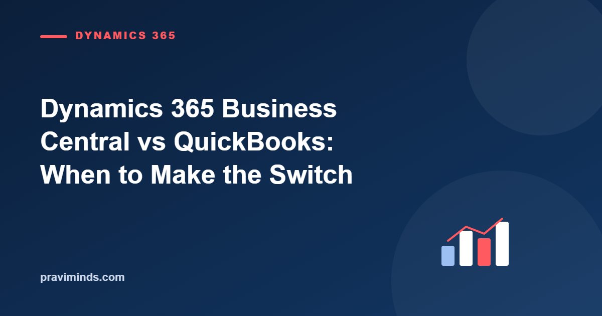 Dynamics 365 Business Central vs QuickBooks: When to Make the Switch