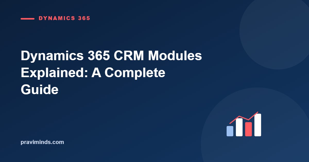 Dynamics 365 CRM Modules Explained: A Complete Guide