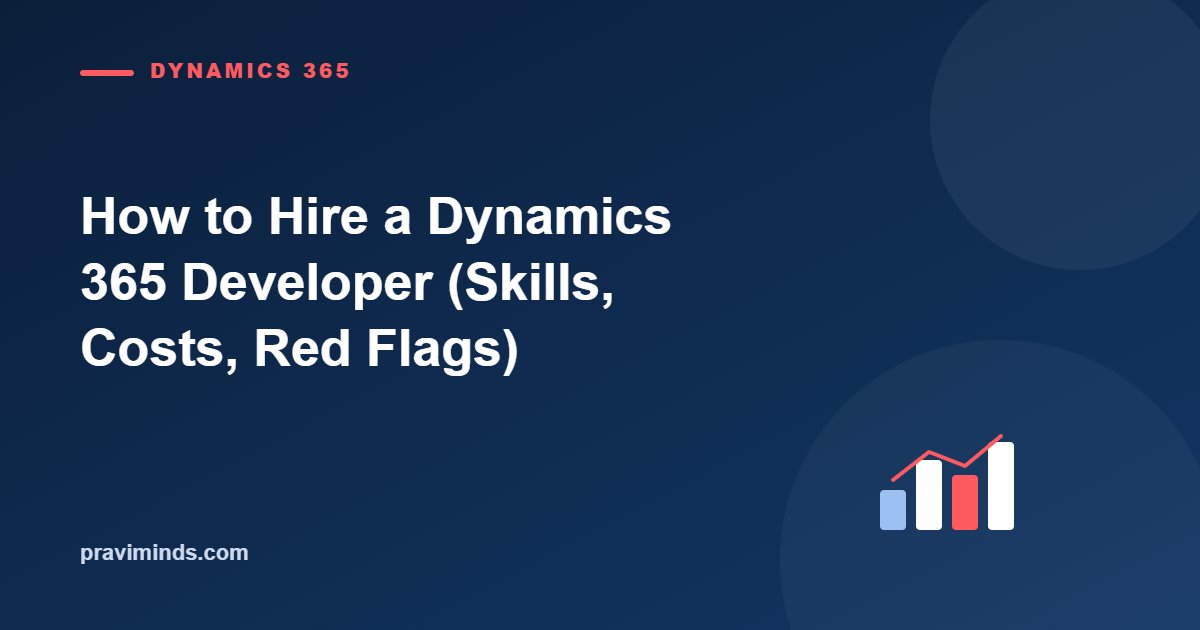 How to Hire a Dynamics 365 Developer (Skills, Costs, Red Flags)